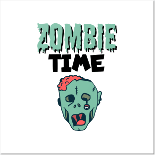 Zombie time Posters and Art